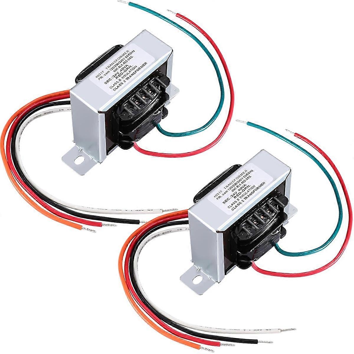2pcs 24V Control Transformer 40VA,Main 120,208,240V Aux 24V,Replace HVAC Furnace Multi Tap 4031F PF42440 GT446