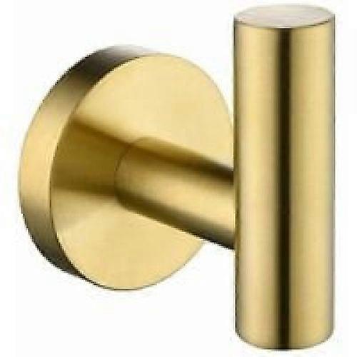 Waterproof Heavy Duty Wall Mount Hooks, Self Adhesive For Smooth Hard Surface Application, Brushed Gold Finish