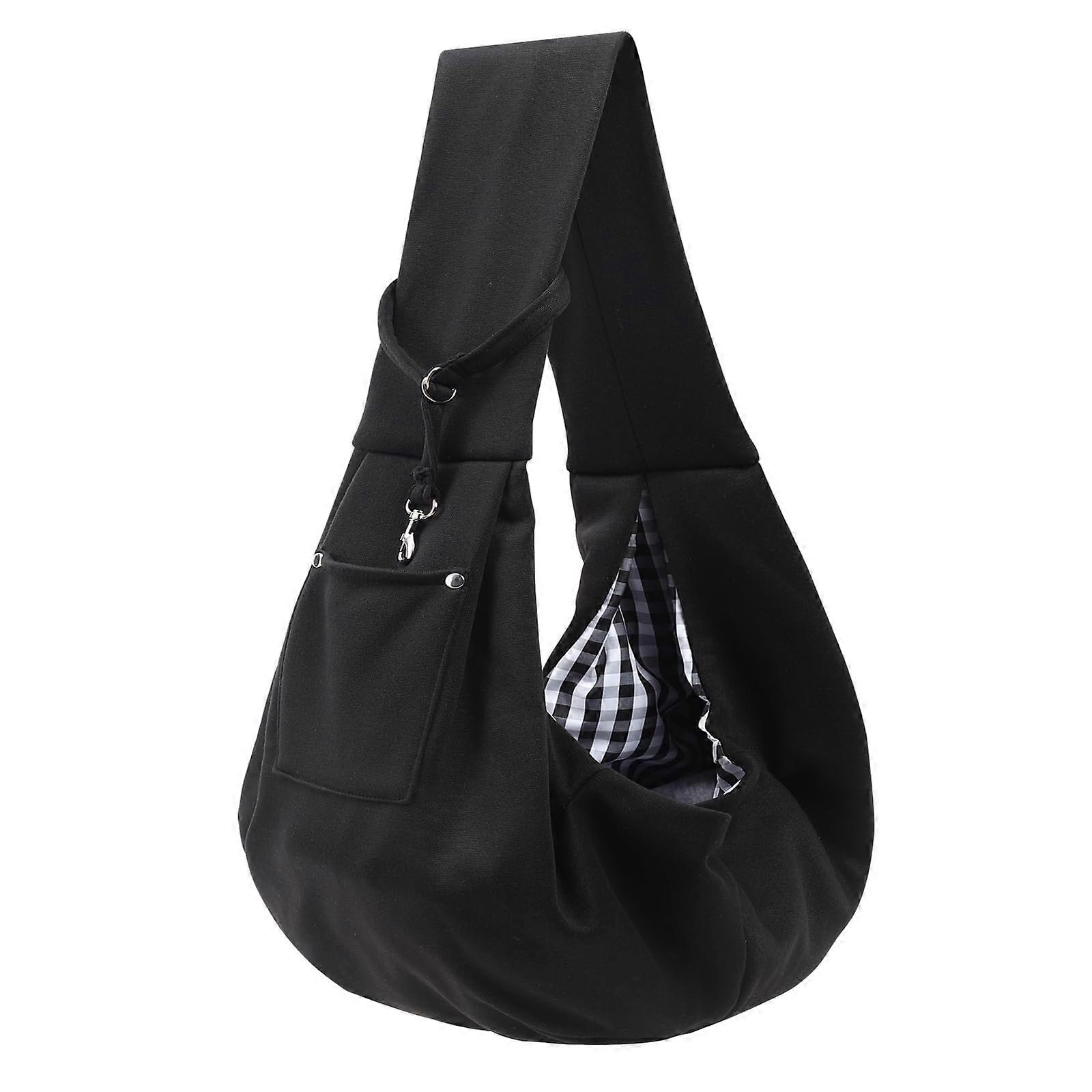 Reversible Dog Carrier Sling for Small to Medium Pets, Travel Safety Harness, Comfortable Cotton Fabric, Adjustable Design