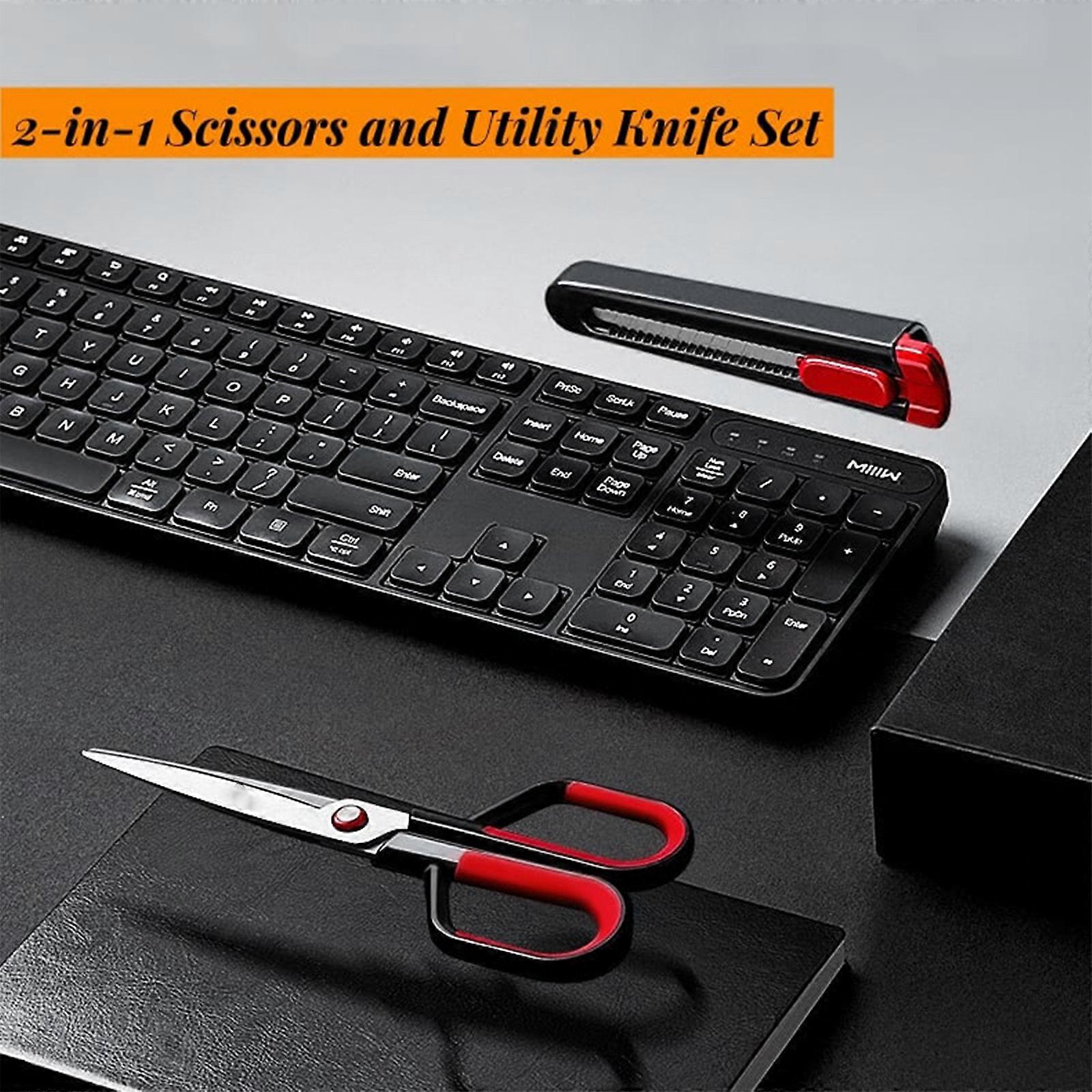 Scissors Two in One Scissors Home Made Art Knife Office Scissors HH