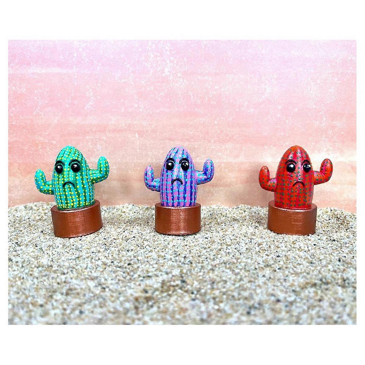 Cactus Doll Big Eye CactusMini Desktop Cactus Decoration B