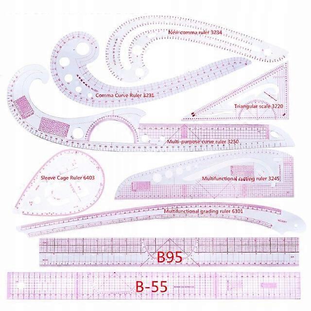 Tailor's Curve, White, 1 Cm