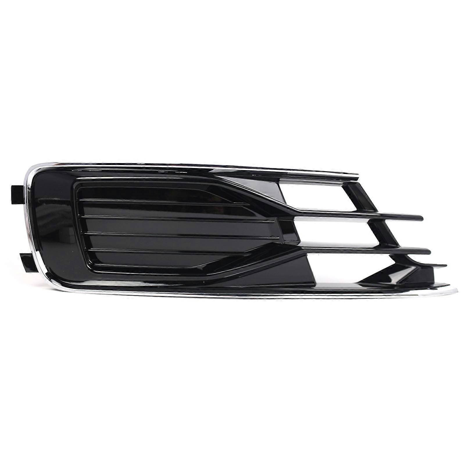 Front Left Driver Side Bumper Fog Light Lamp Hole Cover Grille Molding Trim Replacement Durable for A6C7 2016-2018
