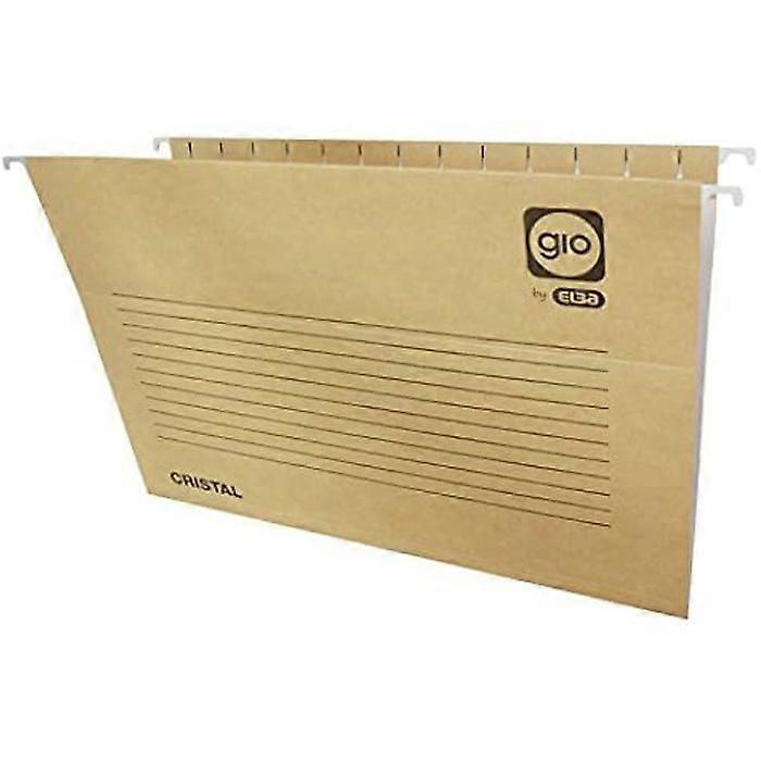 Aktenordner - Elba - A4 - Braun Weiß Zweifarbig - 25 Stück - Kartonpapier