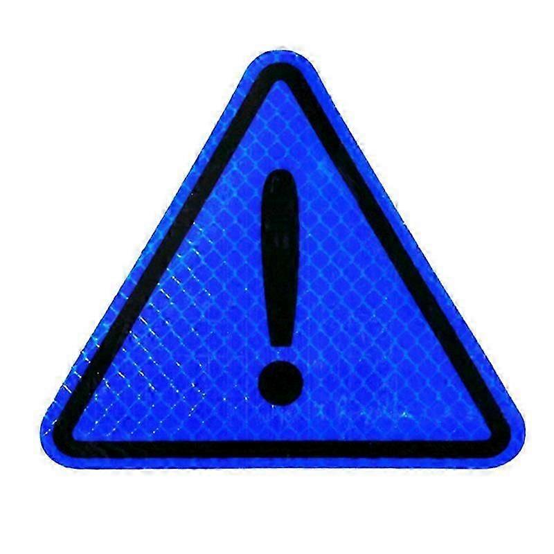Semn de exclamare triunghiular, semn de avertizare reflectorizant, autocolant auto, conducere nocturnă în siguranță
