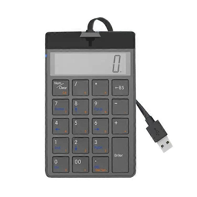Wired Keypad-19 Keys,Digital USB Interface,1.5m Cable Length-Sunreed