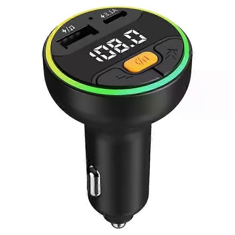 FM Transmitter-Bluetooth Car MP3 Player with USB Type-C Charger-C9