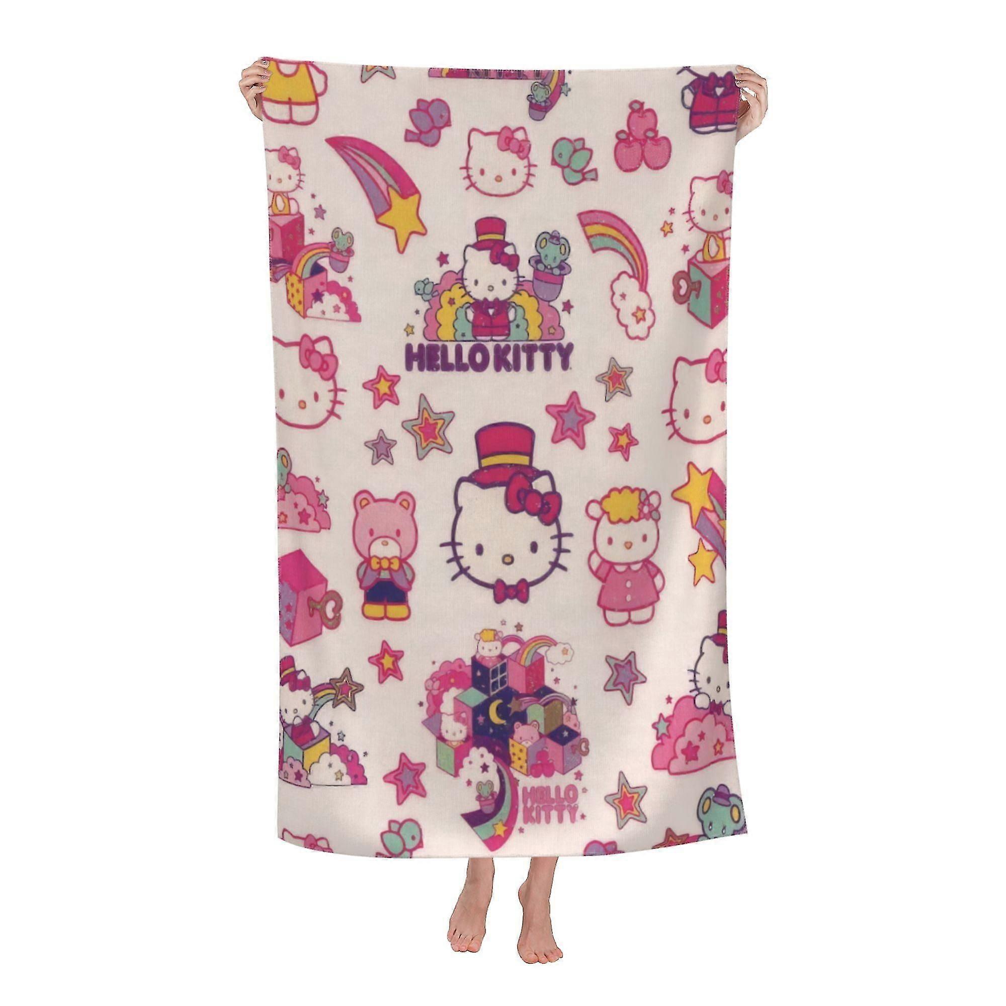 Hello Kitty Beach Towel, Large Microfiber Bath Towel