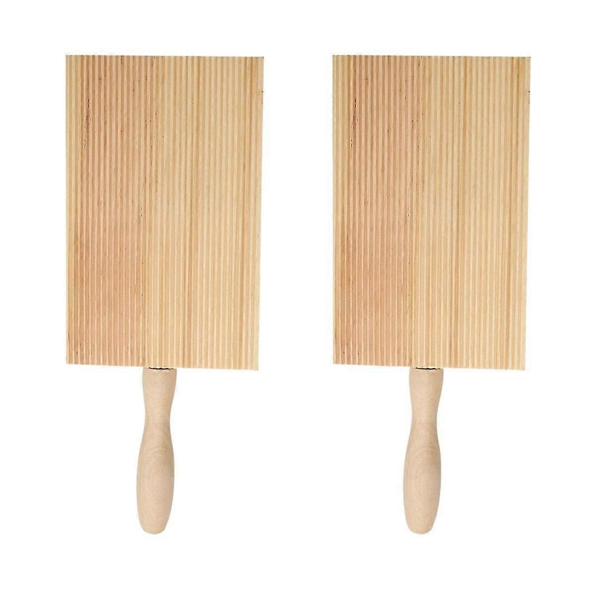 2 db háztartási Garganelli tábla praktikus fa tészta Gnocchi tábla (khaki)