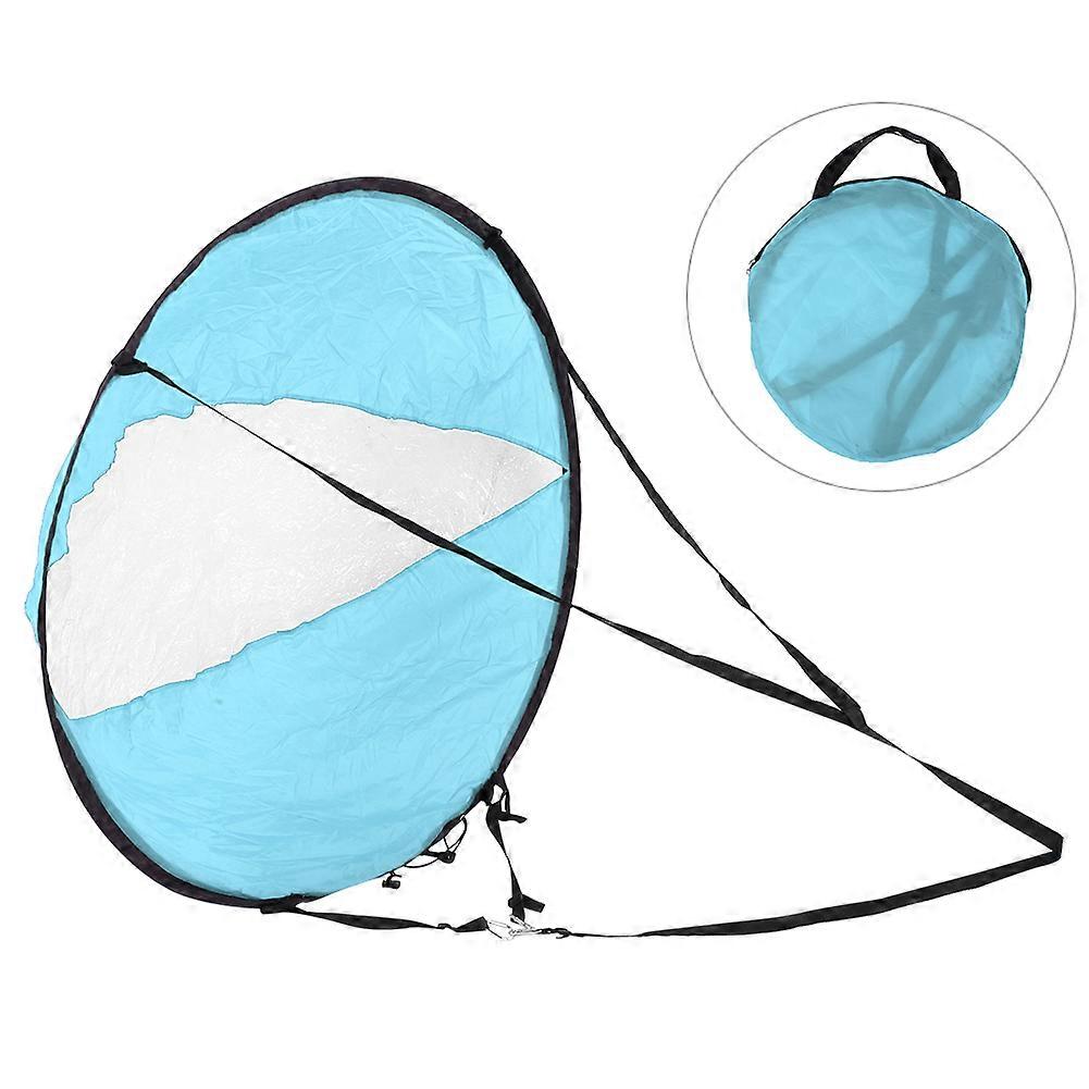 Durable Polyester Taffeta Foldable Kayak Sail Clear Window Water Sports Accessory Blue