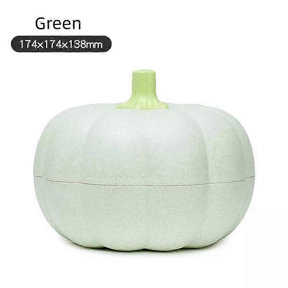 Pumpkin Bowl, Double Layer Pumpkin Fruit / Candy Bowl Food Storage Container