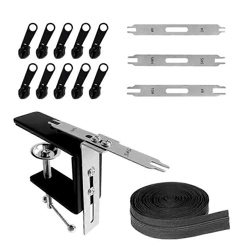 Zippers Repair Tool Set for Sewing Project, Including Zippers Jig Tool,