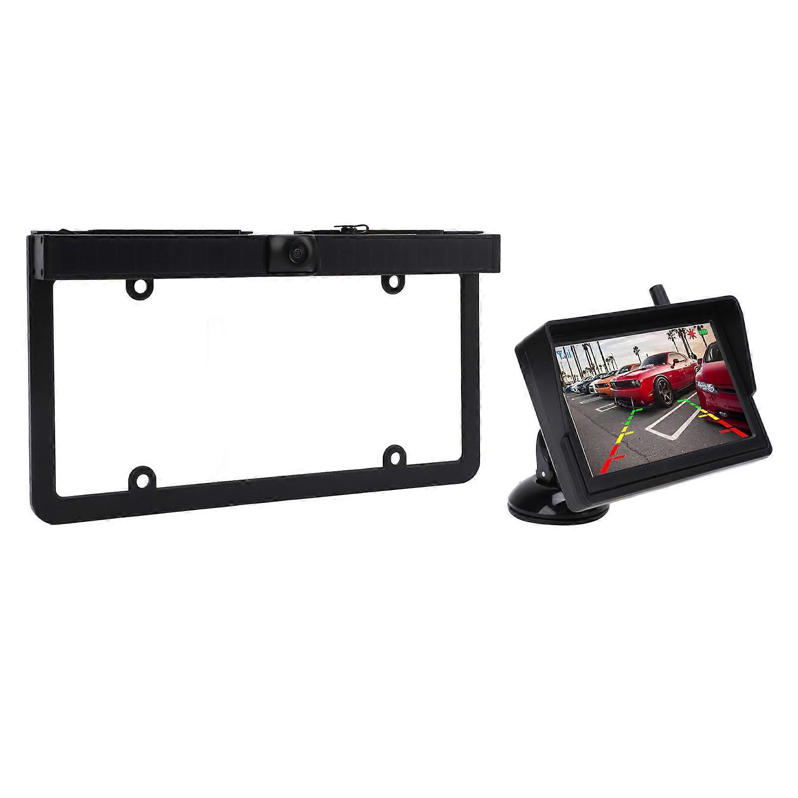 Solar Wireless Backup Camera 5in HD Display 170° Angle