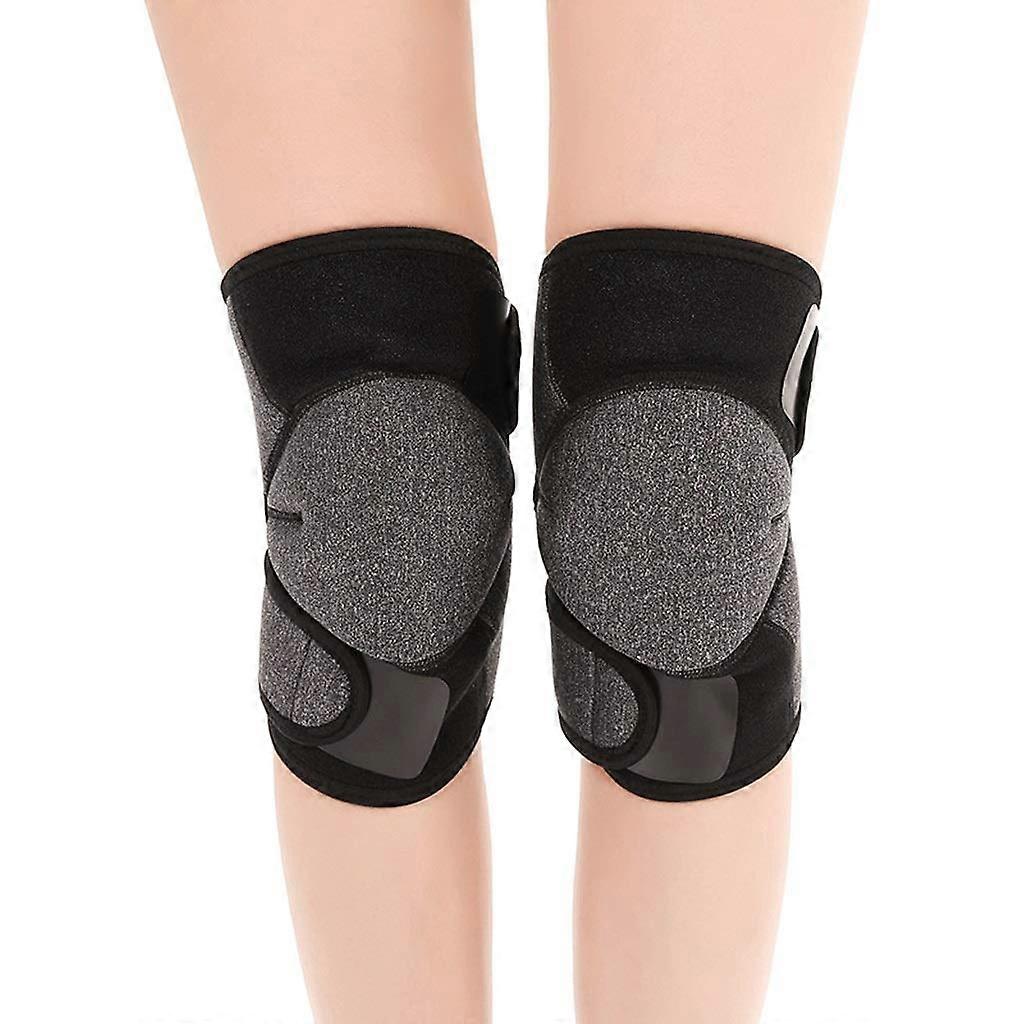 Tourmaline Self Heating Magnetic Knee Brace Support - 2PCS Adjustable Knee Pads for Sports and Winter Comfort
