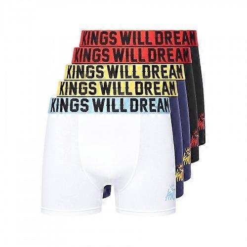 Kings Will Dream Mens Kingcore Boxer Shorts (Pack of 5)