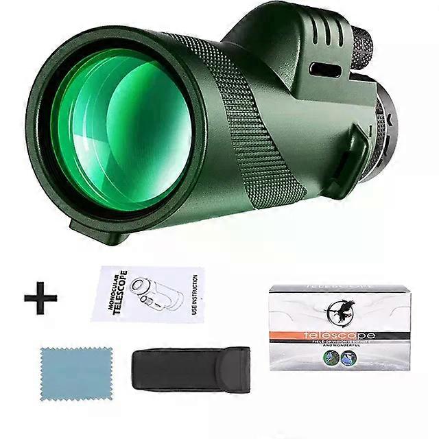 80x100 Powerful Monocular Portable Telescope With Tripod Mobile Phone Telephoto Lens Zoom For Camping and Travel