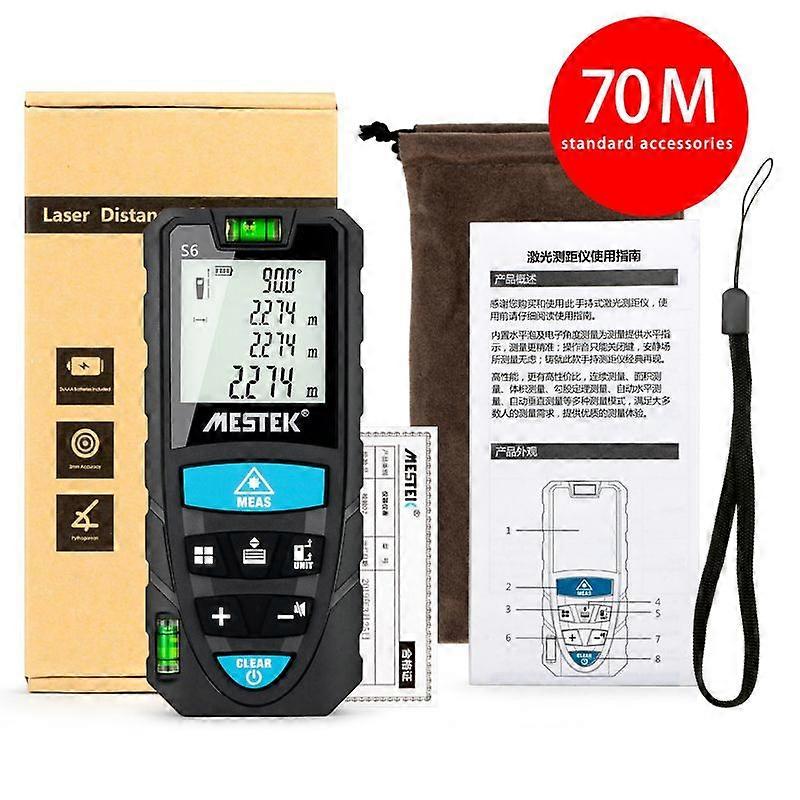 MESTEK laser distance meter 50m/70m/100m laser rangefinder medidor trena laser measure tape laser rangefinder range finder