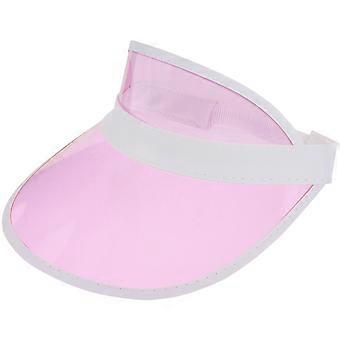 Sun Visor Hat Farget Sun Hat Dekorativ Utendørs Lue Wide Brim Sun Visor Lue Plast Sun Hat