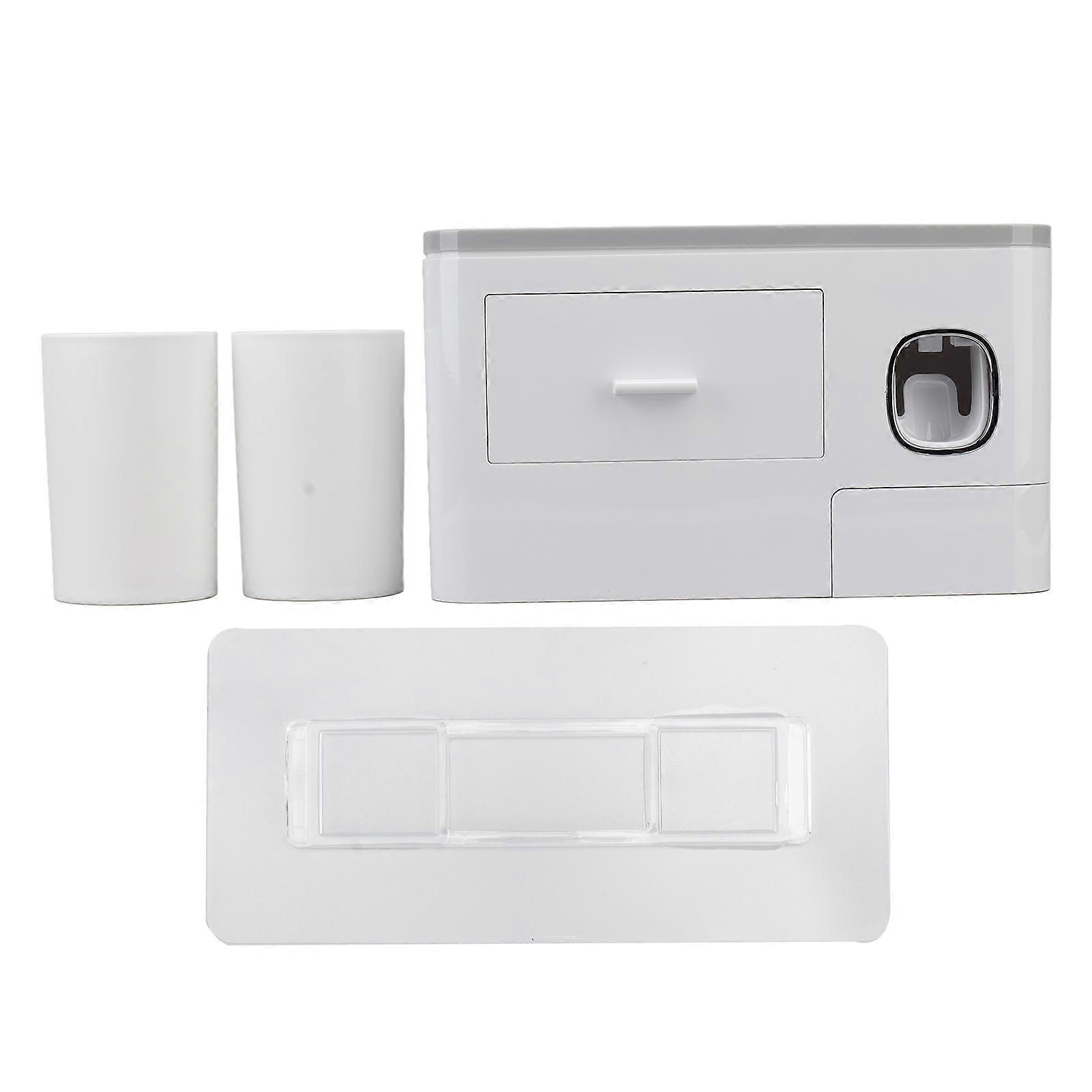 Toothpaste Dispenser Wall Mounted Toothpaste Dispenser Squeezer Kit for Bathroom Accessories