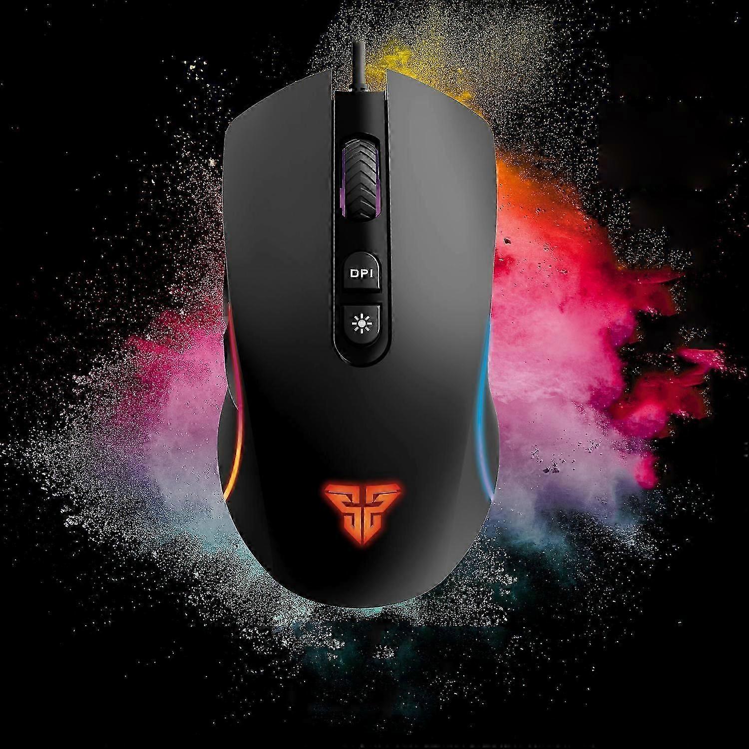 Fantech X16 Usb Optical Wired Gaming Mouse 4200dpi Adjustable 6 Buttons Rgb Macro Mouse