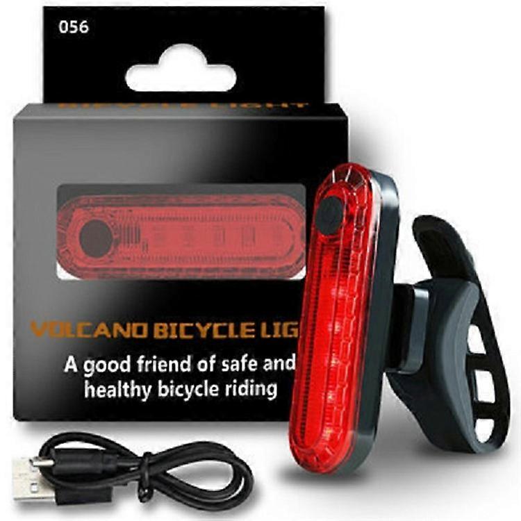 Bicycle Tail Light USB Rechargeable High Brightness Night Riding Warning Light with 4 Lighting Modes