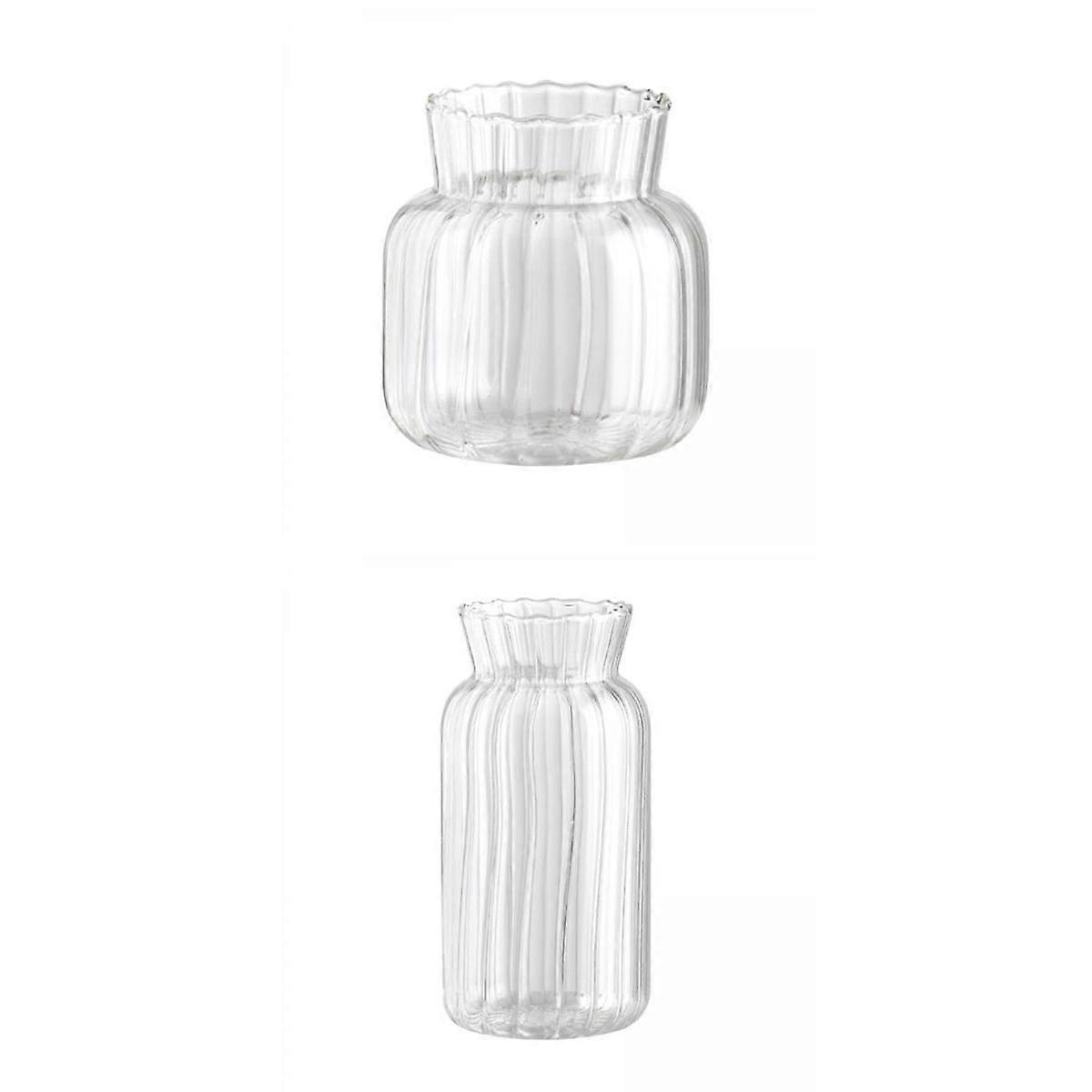 2 Vase Jar Table Floral Display Decor