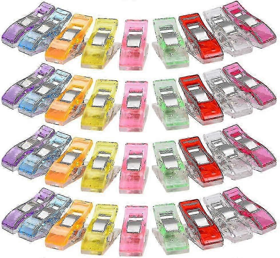 100pcs Fabric Clips Multicolor Sewing Accessories