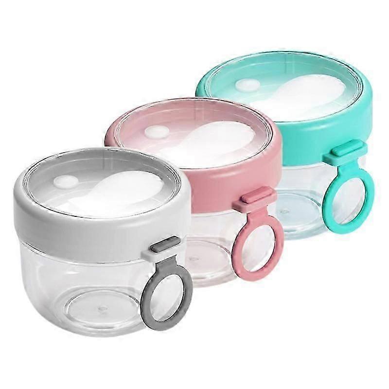 Contenant pour flocons d'avoine de 590 ml avec couvercle et cuillère - Gobelet de petit-déjeuner portable pour les déplacements