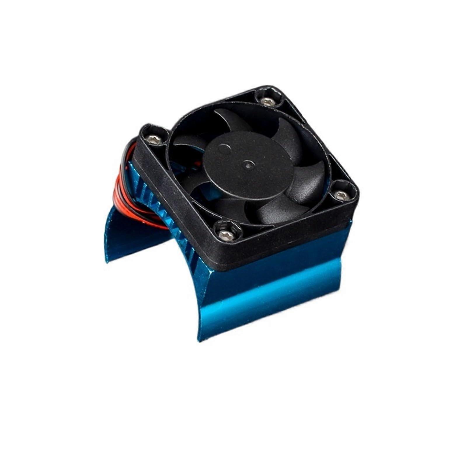 Motor Cooling Fan Fit for yikong YK4082 1/8 RC Electric Model Car Crawler Retrofit Accessories(Blue)