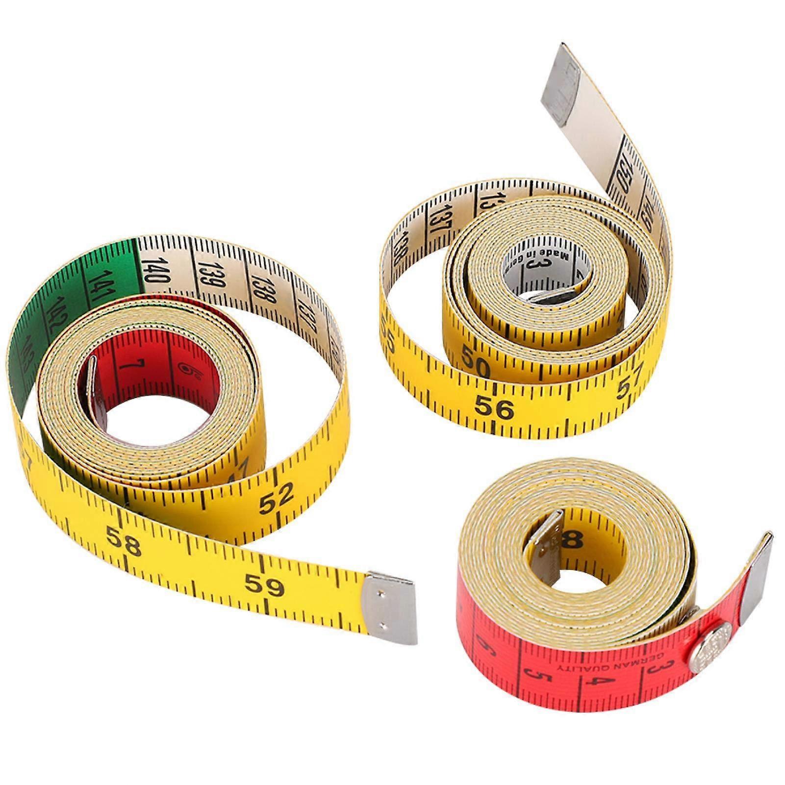 3Pcs Sewing Tape Measure Double Scale Fabric Ruler for Tailoring, Knitting, Craft Projects, 60 Inch Flexible Measuring Tool