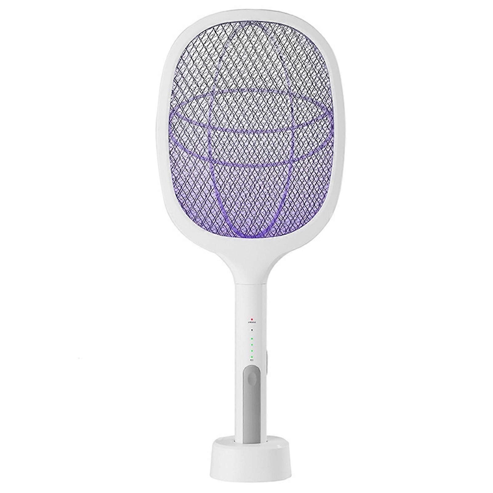 Mata-mosquitos elétrico 5V 1A recarregável eficiente 2 em 1 morcego de mosquito elétrico com luz LED para casa