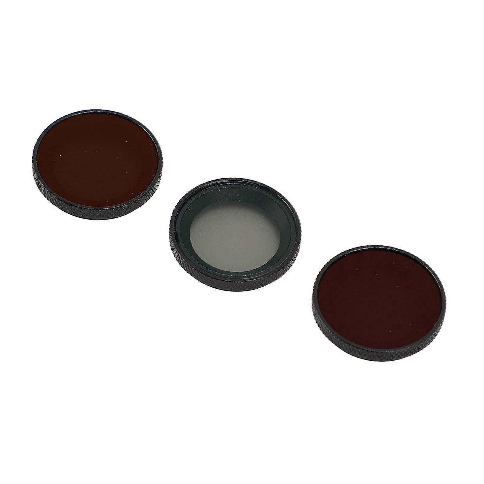 3 in 1 Lens Filter Set Aluminum Alloy Optical Glass Portable ND8 ND16 CPL Filter for GO3S Action Camera 
