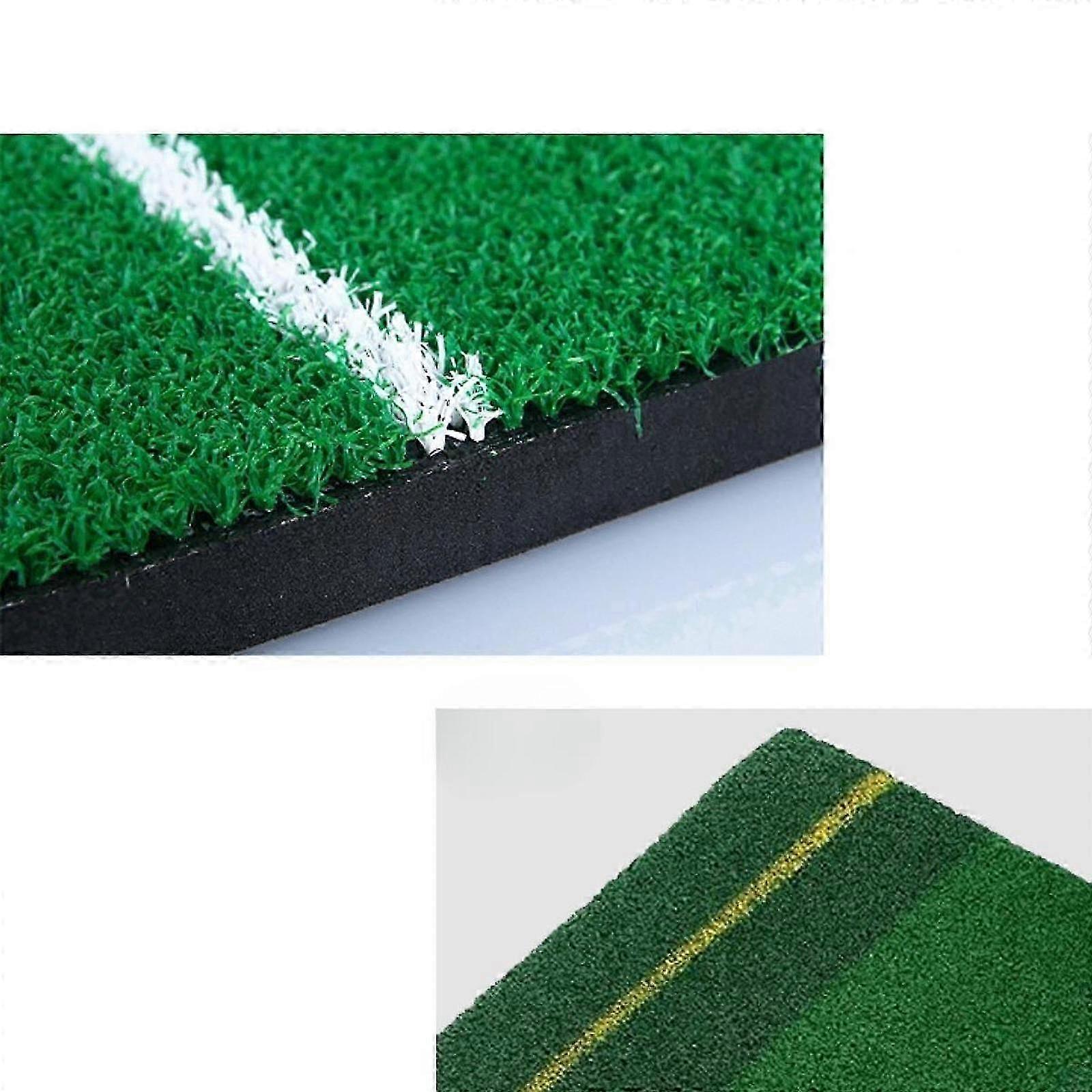 Multifunctional Golf Hitting Mat for Simulation Practice, Designed to Enhance Accuracy with Yellow Line Guidance