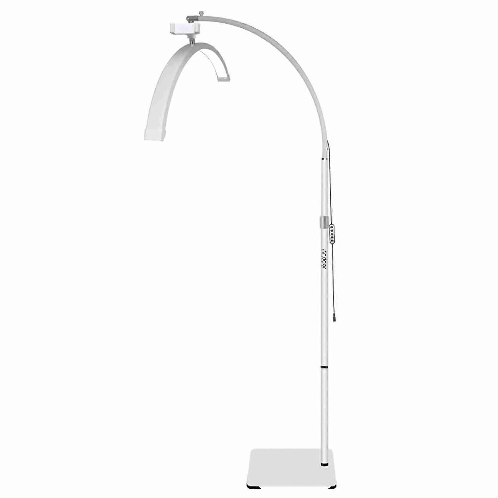 Half Moon LED Video Light for Phone - Adjustable, Dimmable, Perfect for Beauty & Reading