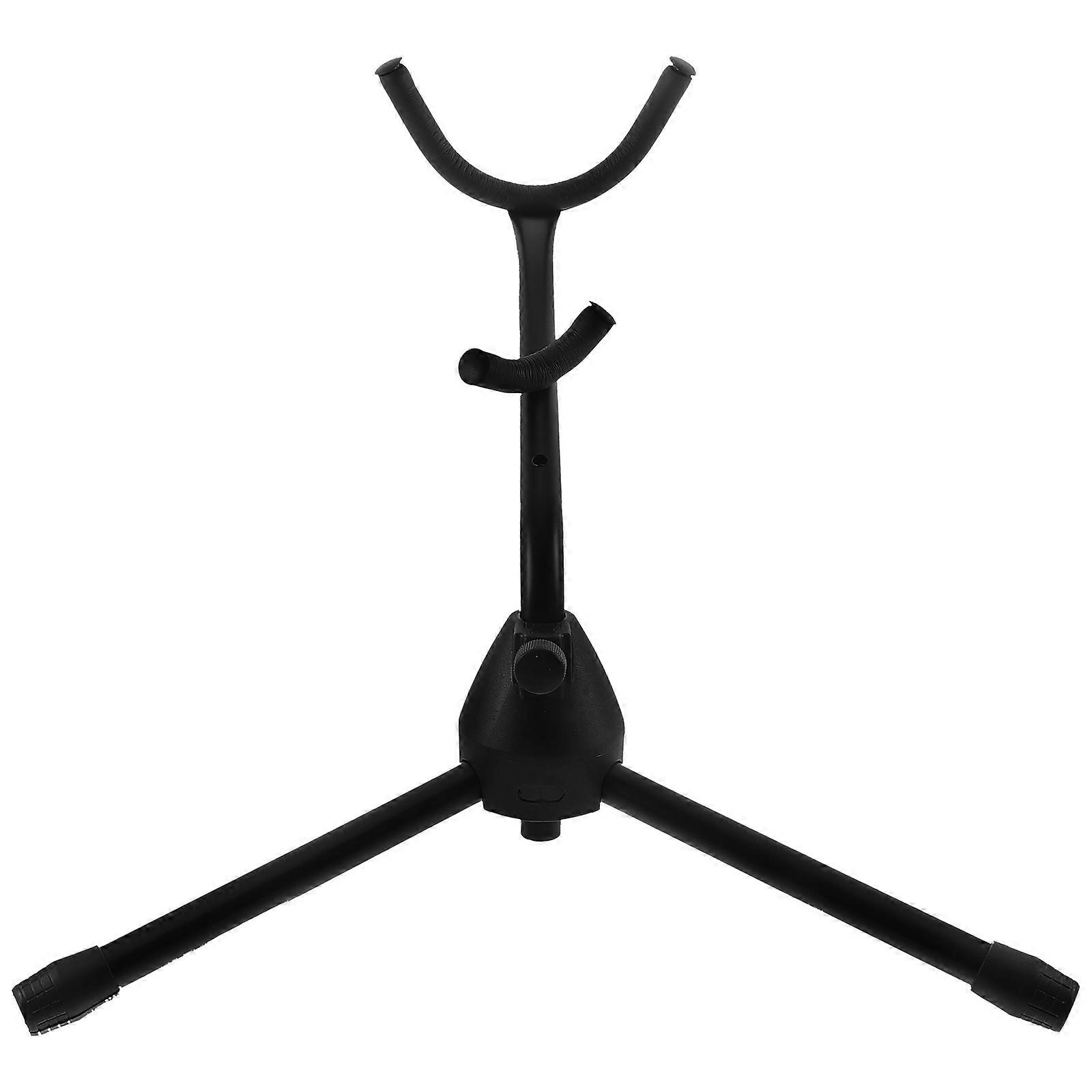 Support de saxophone alto ténor portable Trépied en acier avec pieds antidérapants Conception compacte légère pour une utilisation à la maison et en classe de musique