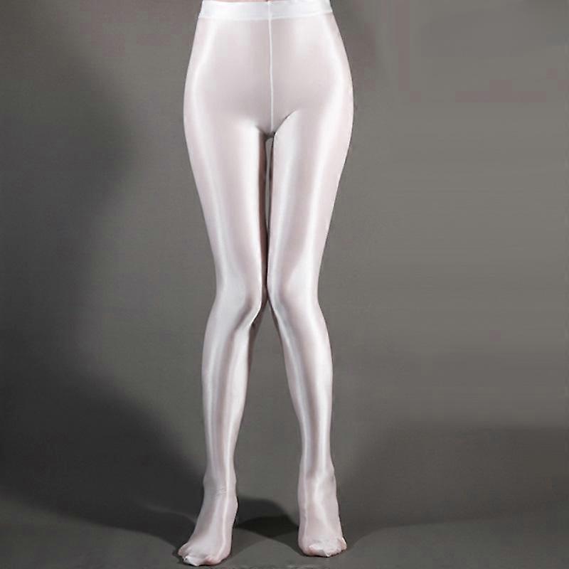 Women's Rompers High Elastic Shiny Glossy Stockings Pantyhose Tights Dance Fitness Leggings