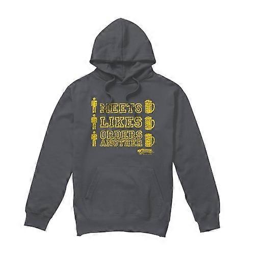 Cheers Mens Man Meets Beer Hoodie