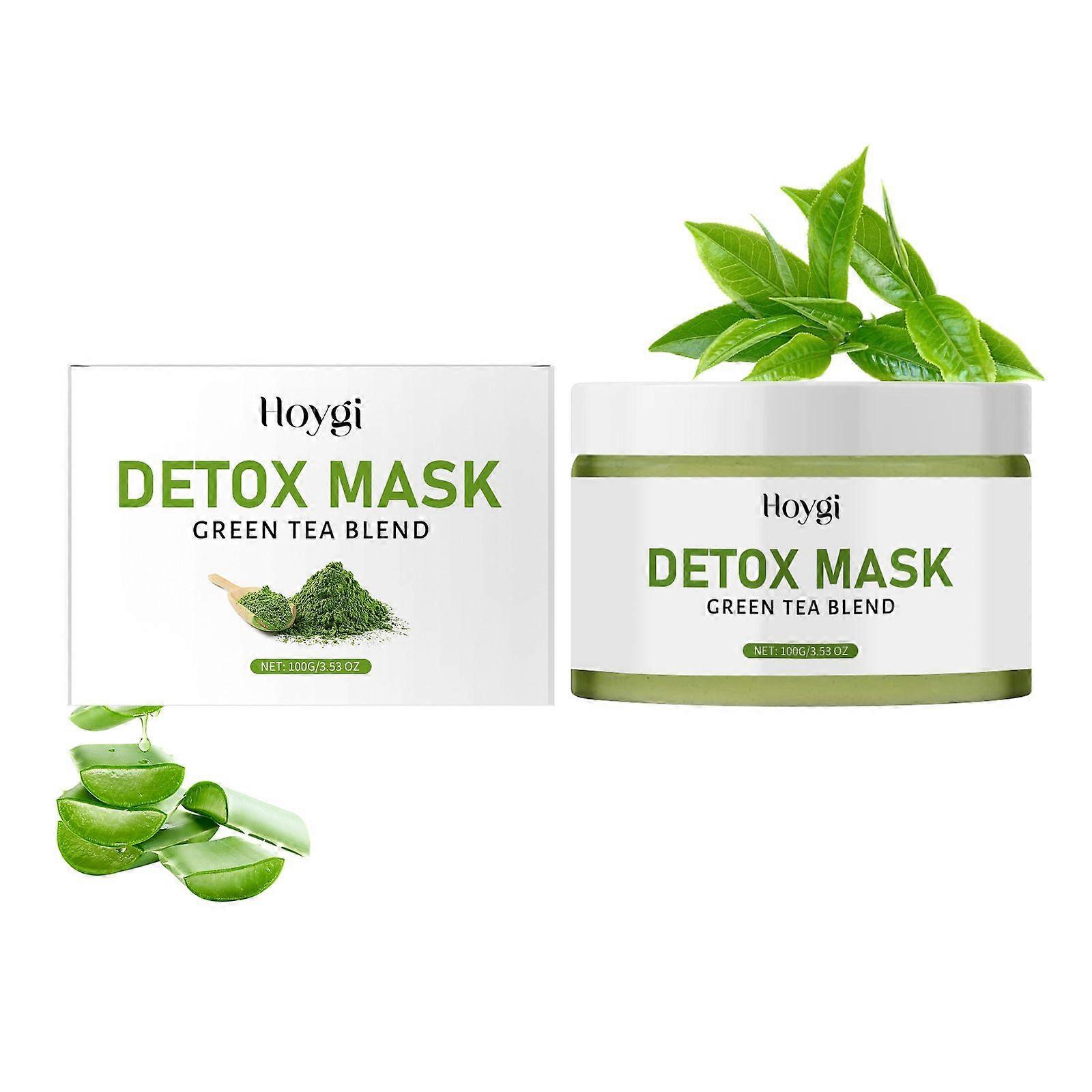 unbrand Detoxes Face Mask for Hydraiting Moisturizing & Purifying Blackhead Remover Green Tea Deep C