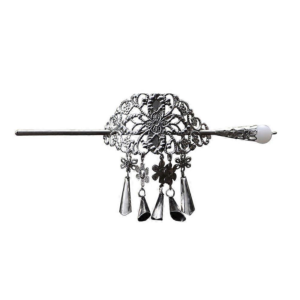 Retro Tassel Hair Clips with Metal Chopsticks, Versatile Styling Options