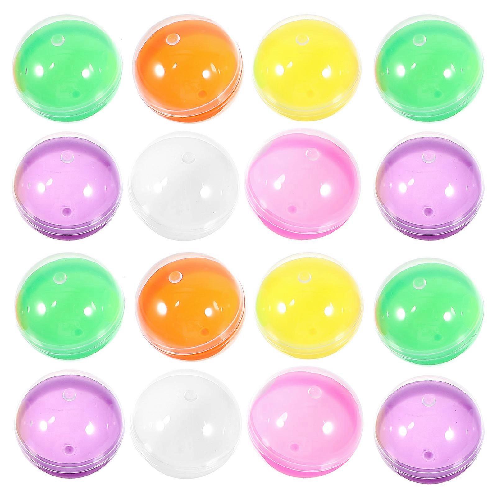 50pcs Fillable Candy Balls for Party Favors & Vending Machines – Openable Colored Capsules for Gumball Machines & Packaging