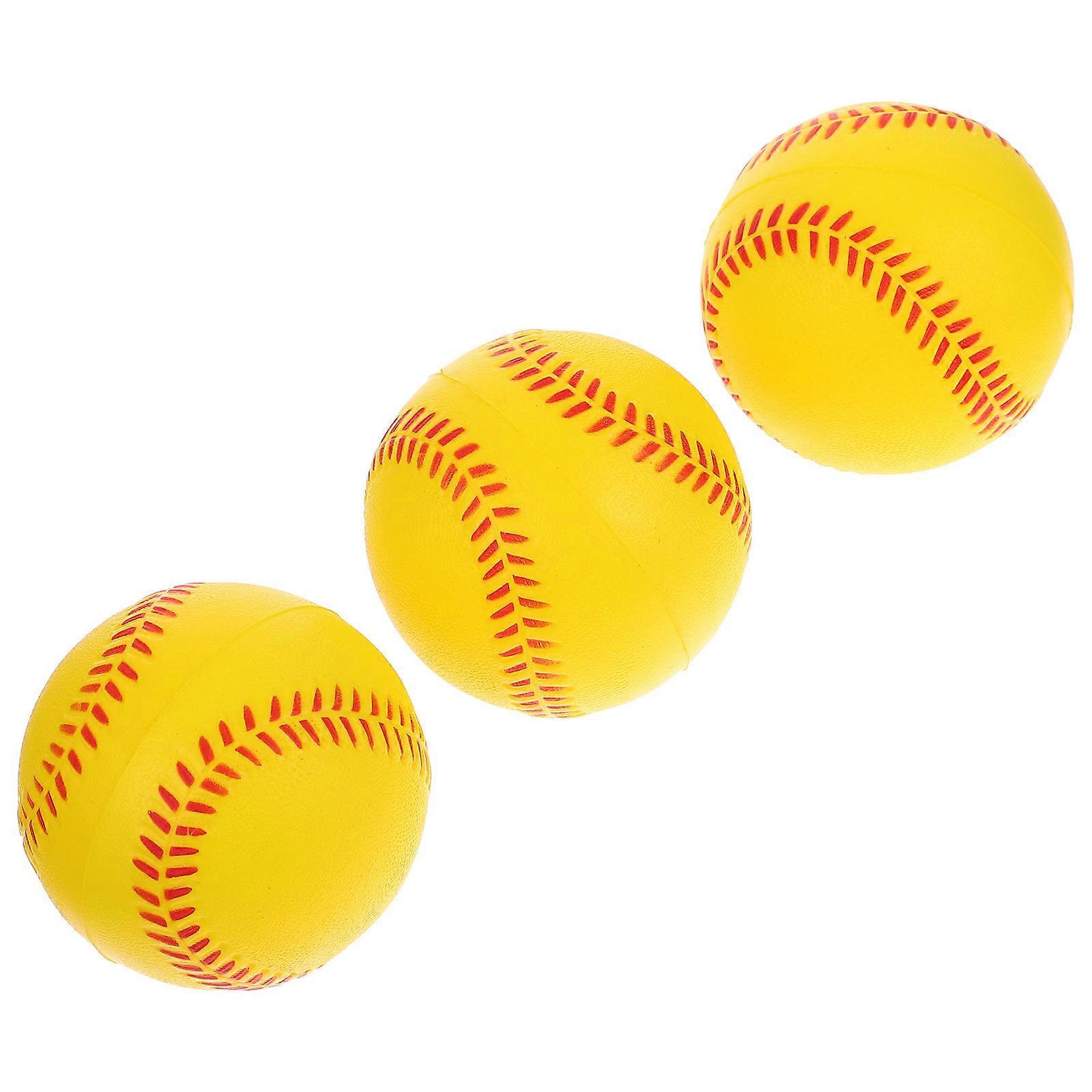3pcs PU Sponge Training Baseballs for Indoor Soft Practice – Lightweight & Safe for Beginner Teen Players