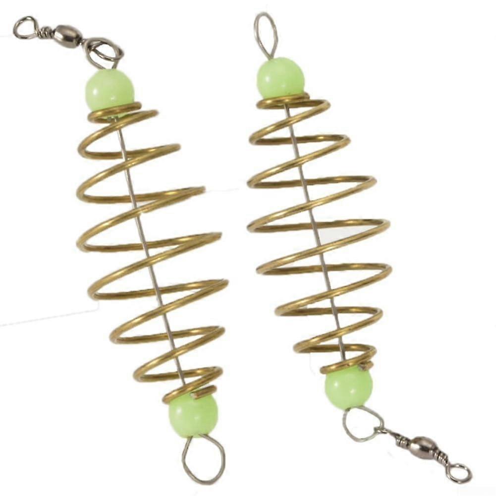 Angelpired feather feeding cages with glowing pearls for better bite detection, 20 pieces