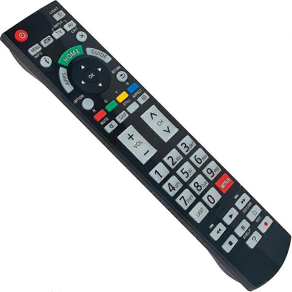 N2QAYB000932 Universal Remote Control Compatible For Panasonic TV Wireless Infrared Remote Replacement
