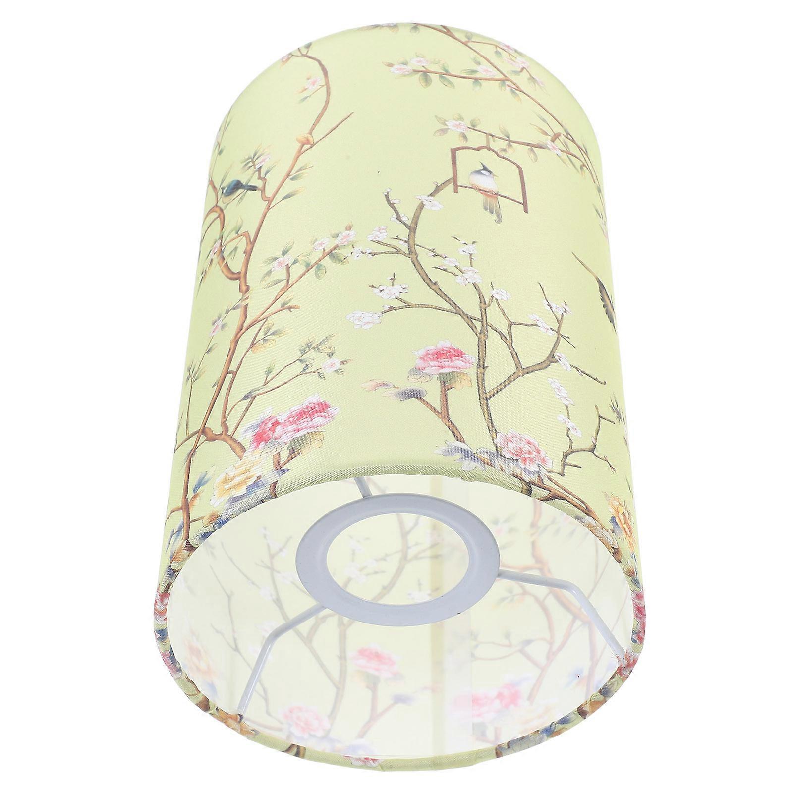 It looks like you're describing a **Floral Printed Cylinder Drum Lamp Shade**. Here's a well structured product description based on the details you