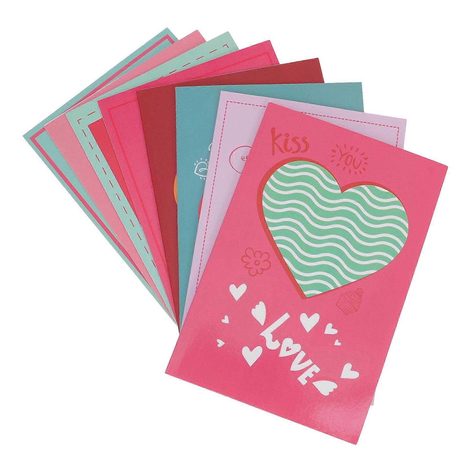 Love Blessing Cards Paper Greeting Cards for Festival Use 16Pcs Set