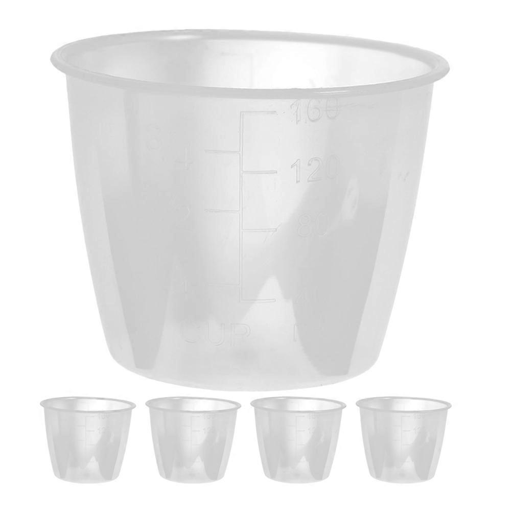 Plastic Measuring Cup For Rice Cooker Transparent Kitchen Tool Cooking 5Pcs