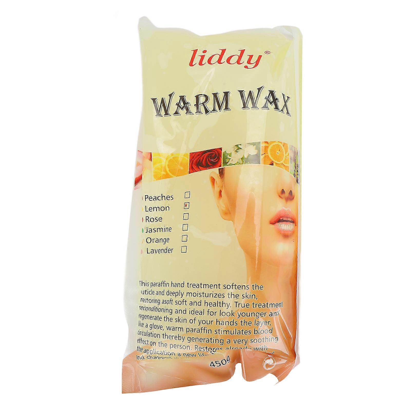 Paraffin Wax Machine Refills, Nourishing Paraffin Wax Block for Hands and Feet, for Home Beauty Salon, 450g, Lemon