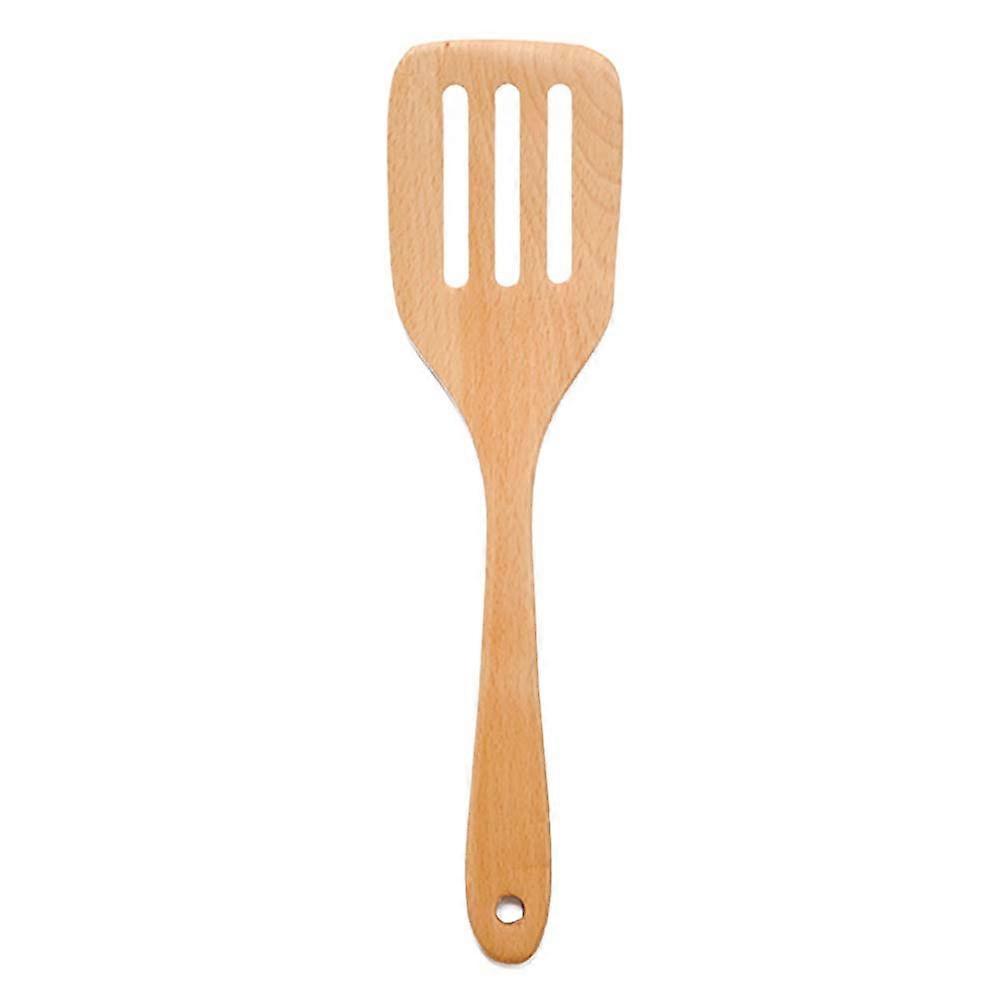 Beechwood Kitchen Spatula with Non Stick Turner – Flat Design, Heat Resistant, for Cooking, Stirring, and Mixing in Home and Professional Kitchens