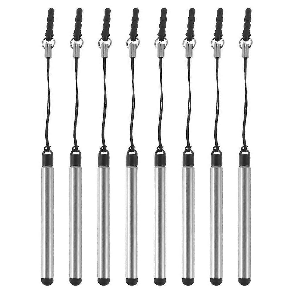 8pcs Mini Touchscreen Stylus Pen, Compact Fine Rod Telescopic Design for Precise Control, Compatible with Phones, Tablets and More