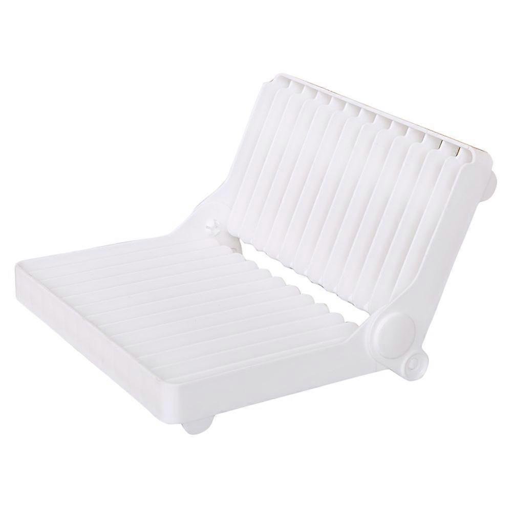 Dish Drainage Rack Kitchen Storage Rack For Household Users White 23X23CM 1Pack